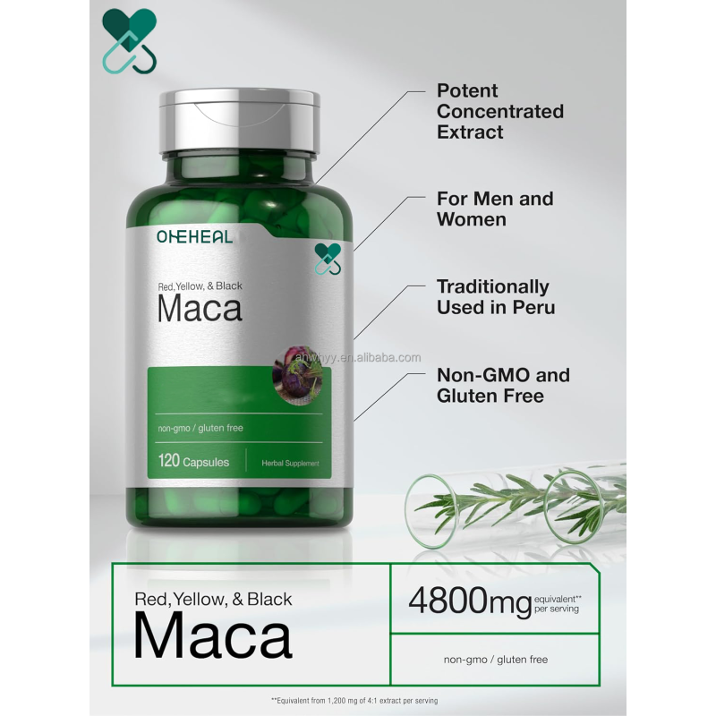 High Quality Wholesale Enhancing Supplements Maca Capsules Energy Booster Enhanced Maca Root Capsule for Men