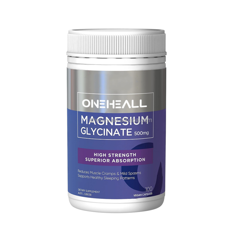High Strength Pure Magnesium Glycinate Capsules Vegan Gluten-Free Supports Muscle OEM Minerals Magnesium Glycinate Capsules