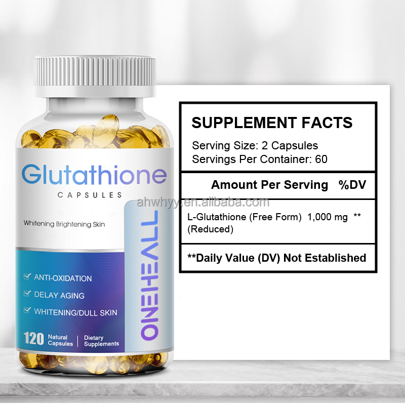 High Quality Popular Glutathione Collagen Softgel Fast Whitening Anti-Aging Whitening Supplement Glutathion Softgel Capsule