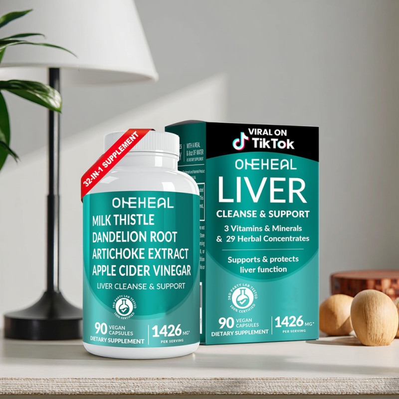 OEM/ODM Liver Capsules 32-in-1 Active Liver Health Formula Supplement Extract for Detox Repair Cleanse Liver Protection Capsules