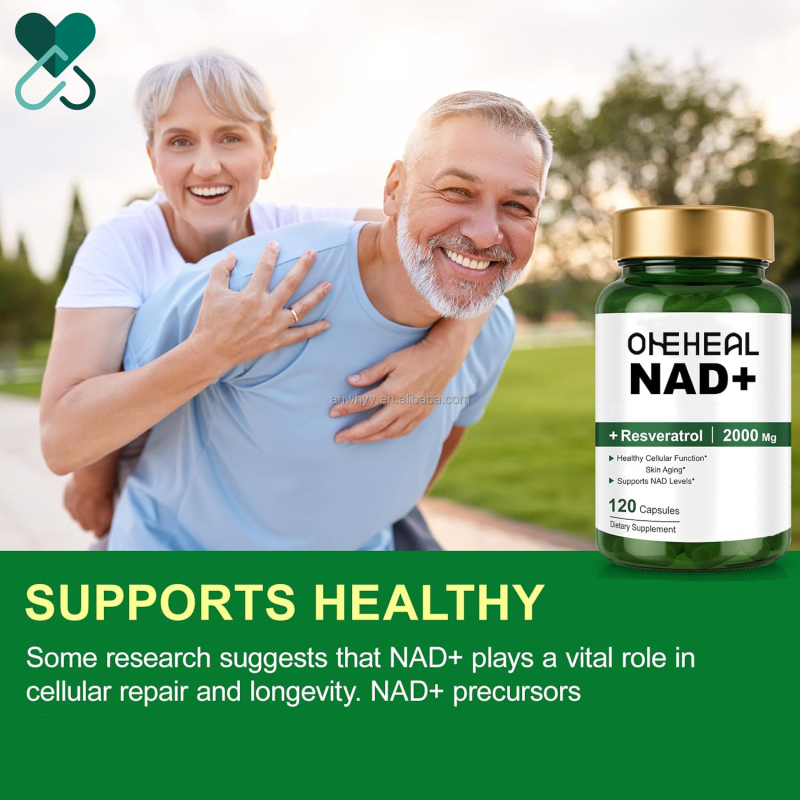 OEM Private Label Liposomal NAD Capsules Antioxidation Resveratrol Supplement NAD+ Capsules