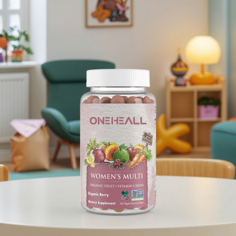 China Gummy Multivitamin Women's Certified Vegan Real Fruit Multivitamins Women Gummy