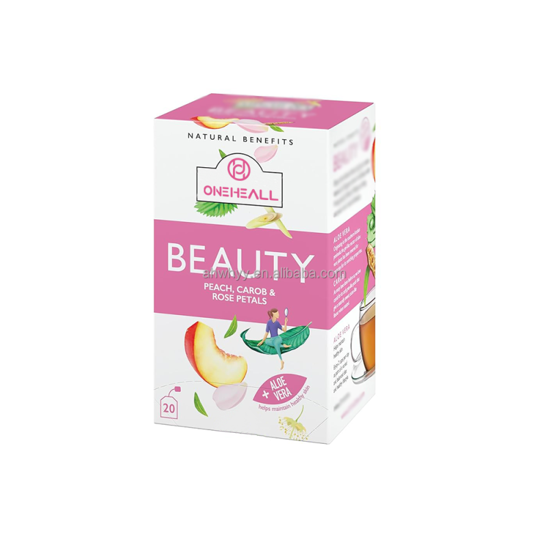 Wholesale Beautifying Tea Decaffeinated Sugar-Free Herbal Tea Peach Beauty and Skin Care Natural Benefits Tea Bag