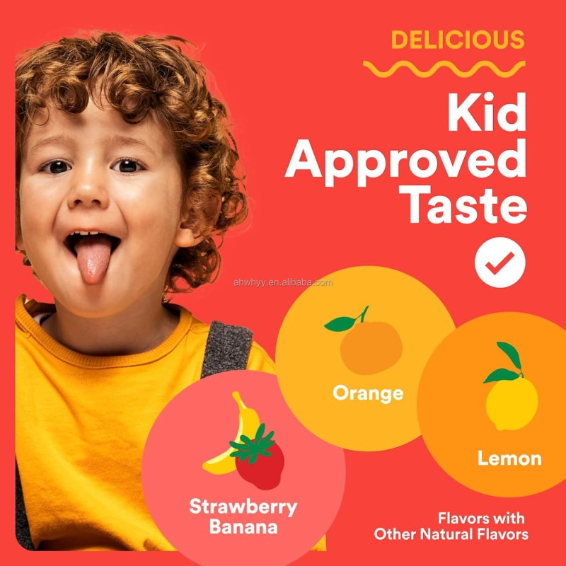 Wholesale OEM Private Label Kids Multivitamin Gummies Improved Formula Kids Vitamins Children's Multivitamin Gummies