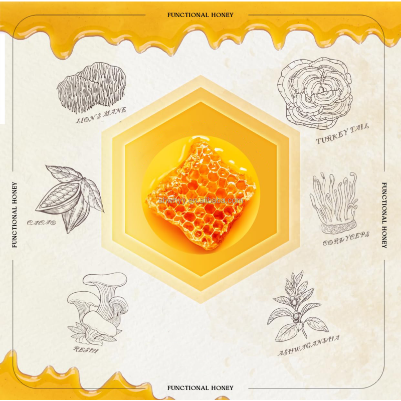 Sports Nutrition Honey  Energy Gel Daily Fitness Natural Energy Boost Customized Flavored Honey Energy Gels