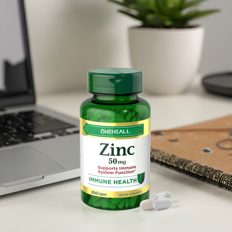 OEM/ODM Good Quality Zinc Tablets Energy Booster Vitamin Immune Support Supplement for Adults Antioxidant Vitamin Zinc Tablet