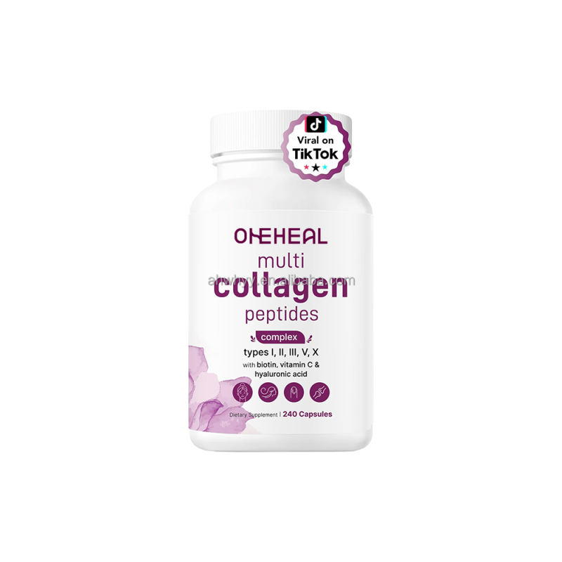 Collagen Capsules Multi-Collagen for Adult Type Hydrolyzed Collagen Peptides Biotin Capsules