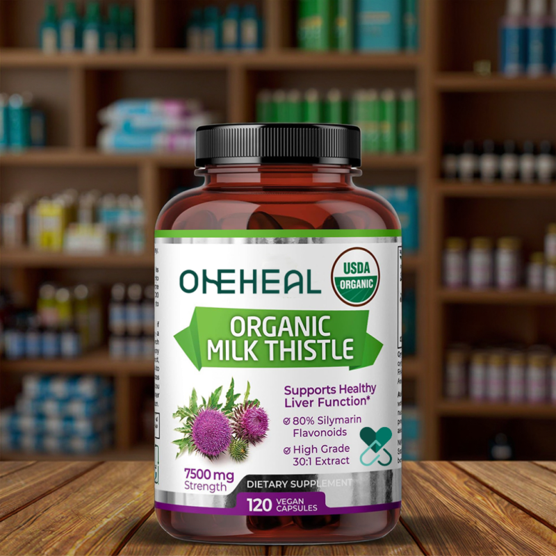Low Price Milk Thistle Capsules  Herbal Liver Cleanse Supplement Milk Thistle Capsules
