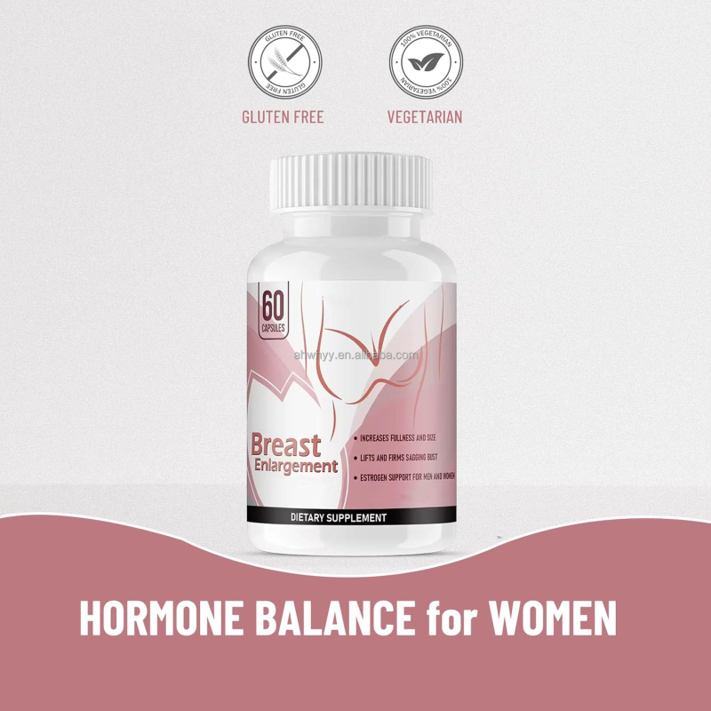 Breast Enhancement Capsules Natural Herbal Estrogen Pills for Adults Saw Palmetto Supplement Capsules