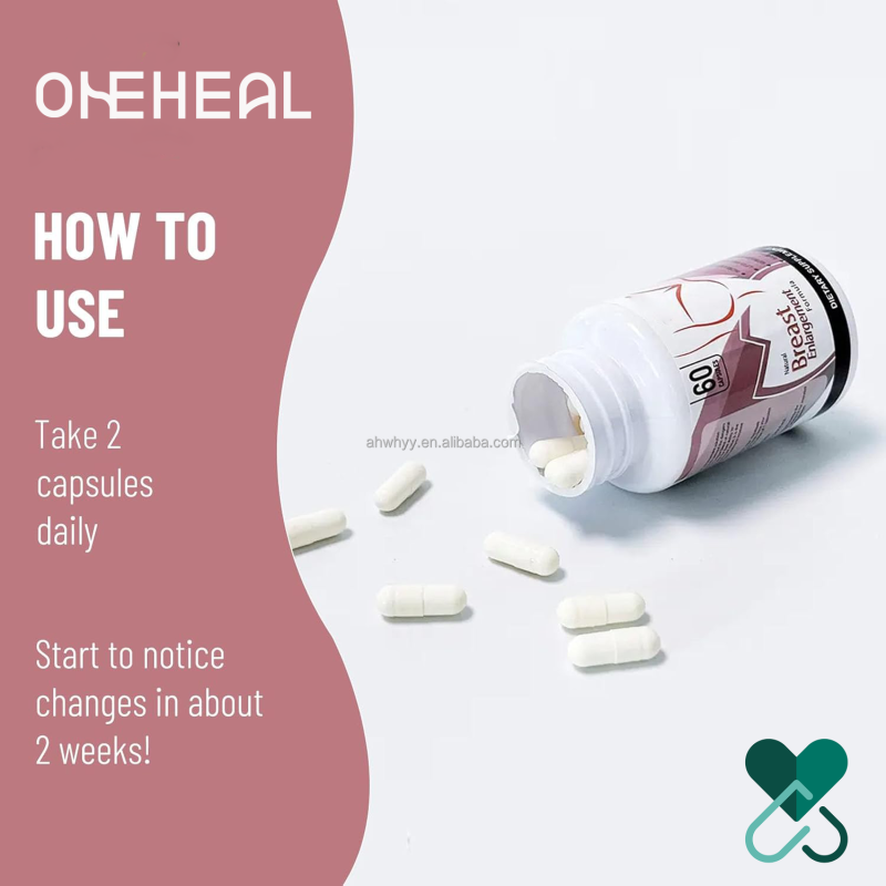 OEM/ODM Natural Beautiful Green Organic Breast Enhancement Capsules