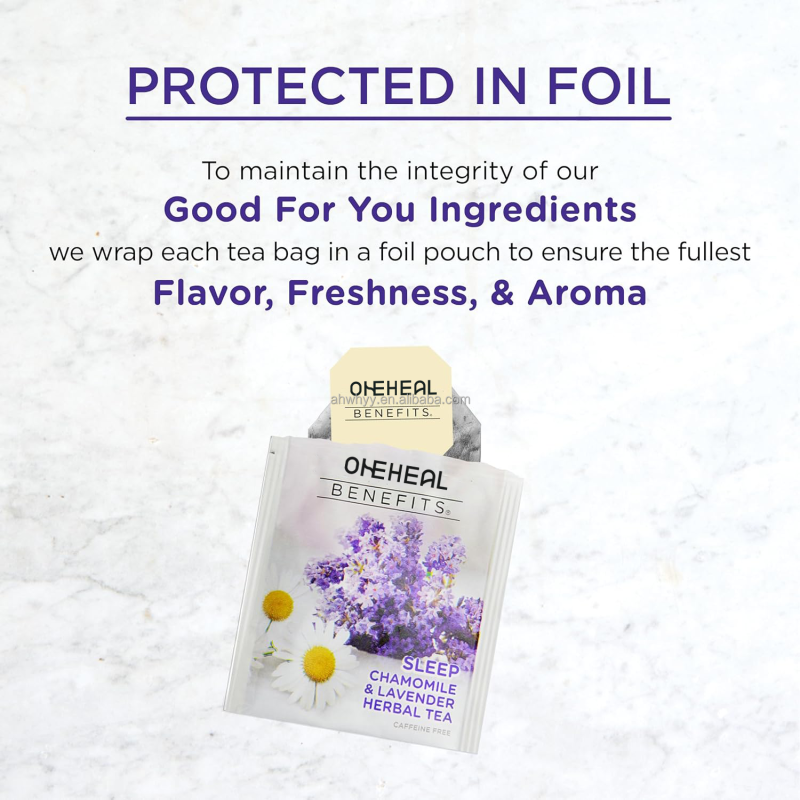 High Quality Chamomile Lavender Herbal Sleep Tea Bags Private Label Caffeine Free Health Chamomile Tea