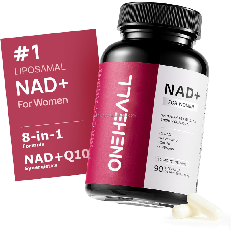 NAD+ Supplement for Women Capsules NAD+ Trans-Resveratrol D-Ribose Promotes Cellular Renewal Skin Health NAD Capsules