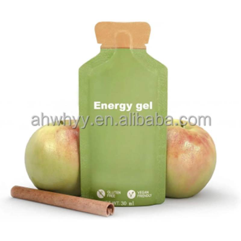 OEM Private Label Sports Nutrition Energy Gel Shots Biodegradable Gel Drink for Outdoor Sports Free Sample Energy Gels