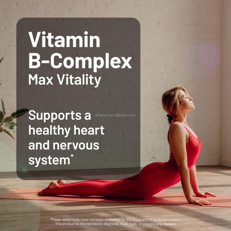 Vitamin B Complex Softgels for Adult Folic Acid Biotin B1 B12 for Cellular Growth Vitamin B- Complex Capsules Softgel