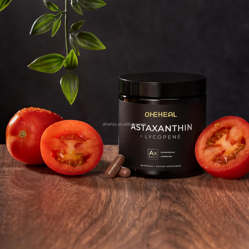 Antioxidation Dietary Supplement Capsules Natural Astaxanthin Lycopene Supplements Skin Whitening Astaxanthin Capsule