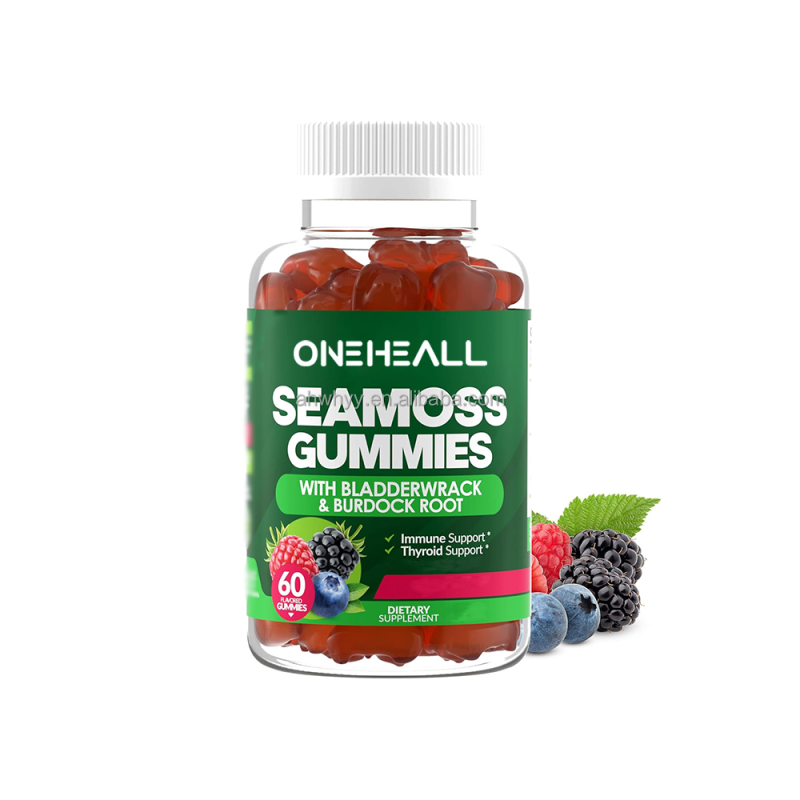 100% Organic See Moss Gummies Private Label Sugar Free Natural Immune Support Sea Moss Gummy