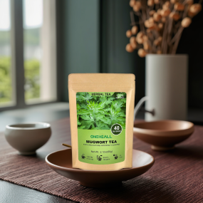 Wholesale Customized Pure Mugwort GreenTea Bag Drink Wormwood Leaf Raw Material Healthy Mugwort Leaves  Green Teabags