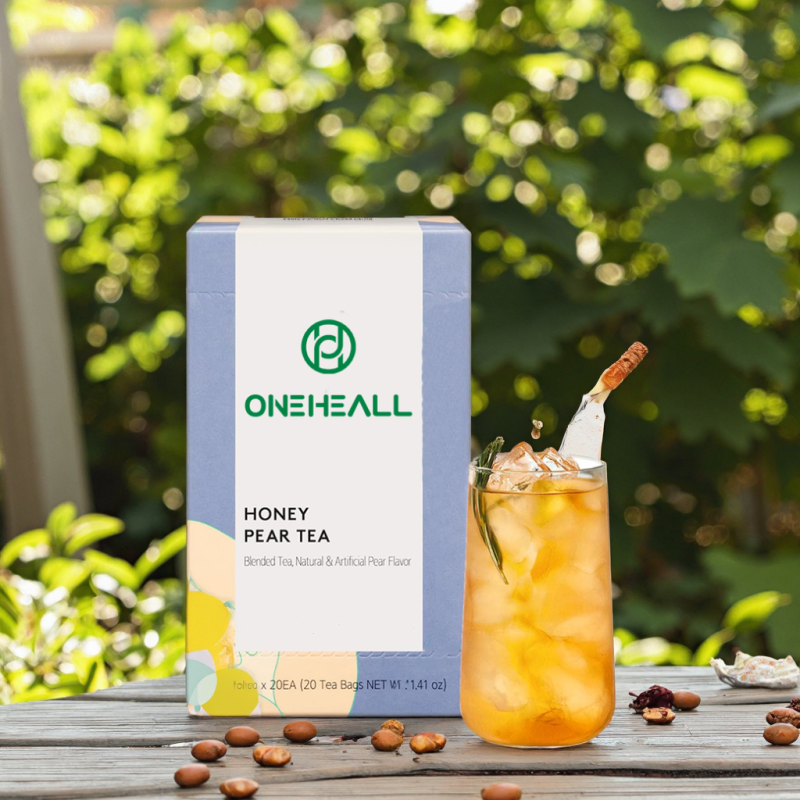 Honey Pear Tea Sweet Pear & Honey Flavor Premium Fruit Blend Health Tea Bags Blended Honey Pear Tea