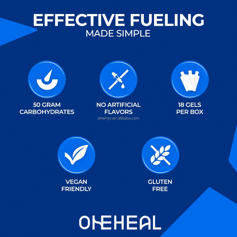 Original 50g High-Carb Energy Gel Carbs Per Serving Adult Endurance Fuel No Preservatives Energy Gelling