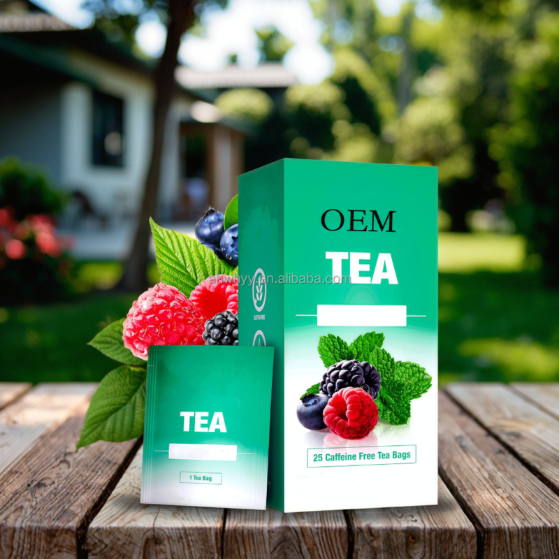 Small Fruit-Flavored Tea Bag Box Cotton Muslin Bags with Drawstring Herbal Supplements Fruit Tea Bags