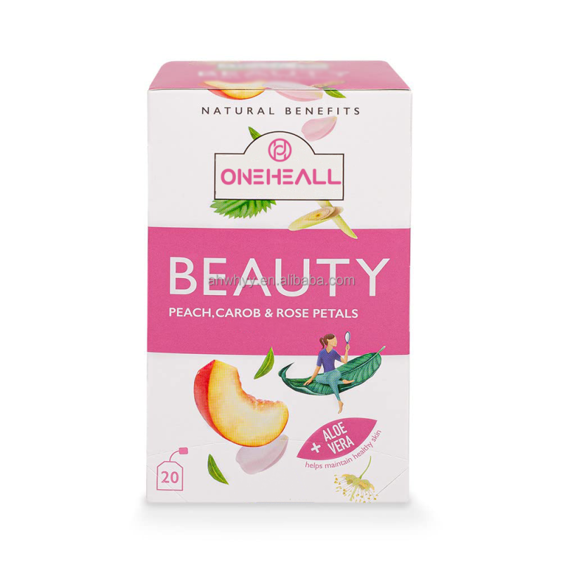 Wholesale Beautifying Tea Decaffeinated Sugar-Free Herbal Tea Peach Beauty and Skin Care Natural Benefits Tea Bag