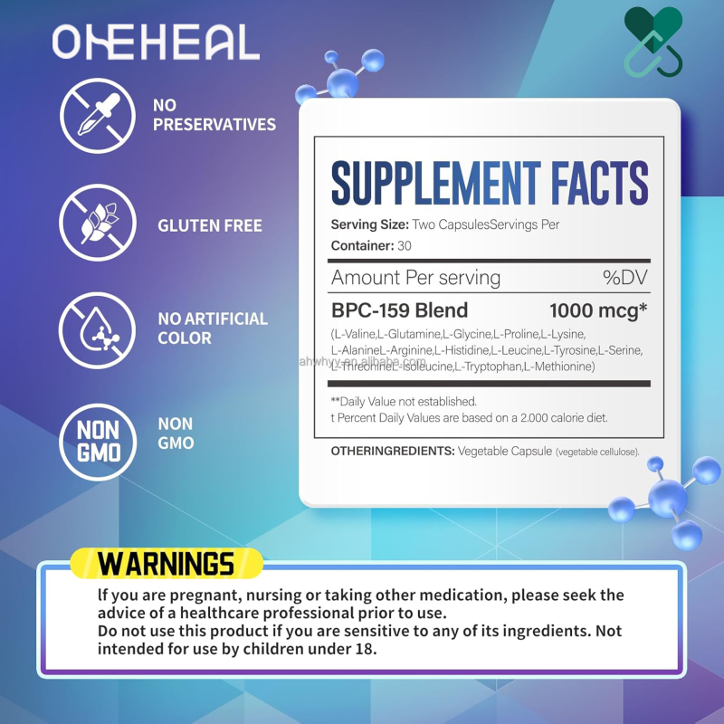 Alternative Complex 159 Capsules Vitamins and Minerals BPC Capsules Non-GMO Gluten-Free Dietary Supplement 60 Capsules