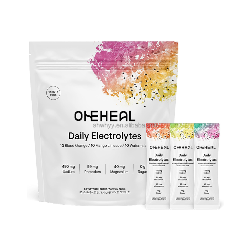 OEM Private Label Daily Zero Sugar Powder Electrolyte Drink Powder Certified Naturally Daily Electrolyte Sport Powder
