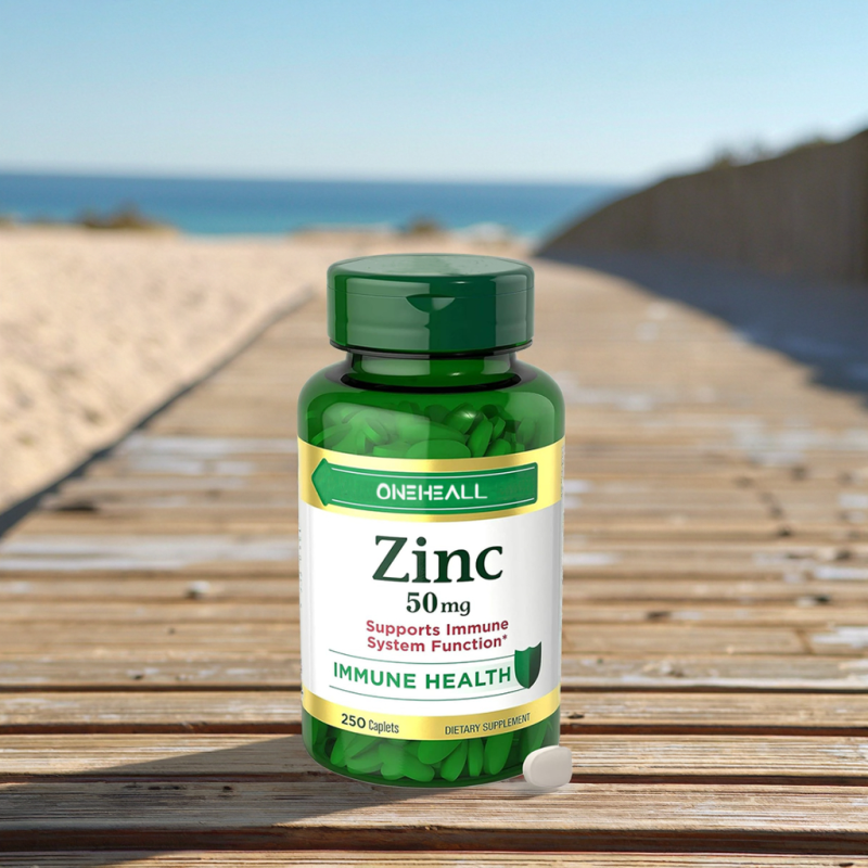 Vitamin Zinc 50mg Immune Support Antioxidant Supplement Tablet for Adult Skin Health Promotion Vitamin Zinc Tablet