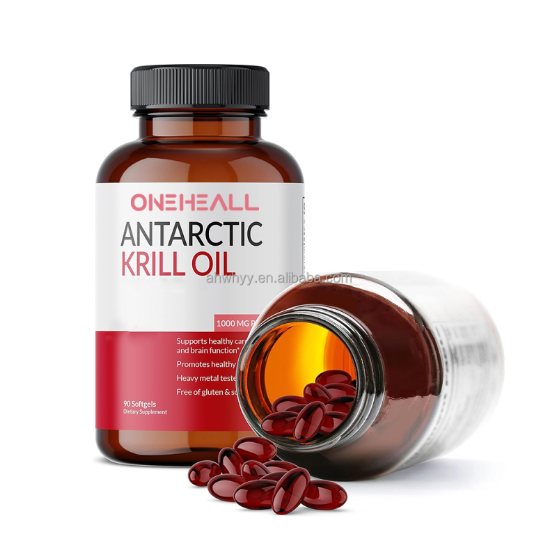 Premium Antarctic Krill Oil Softgel Healthcare Supplement EPA DHA Krill Oil Immunity boost Softgel Capsules