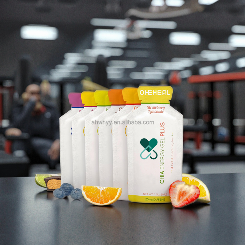 Custom Shape Liquid Energy Gel Food Supplements Sports Energy Gels Drink Packaging Bag Sports Nutrition Energy Gel