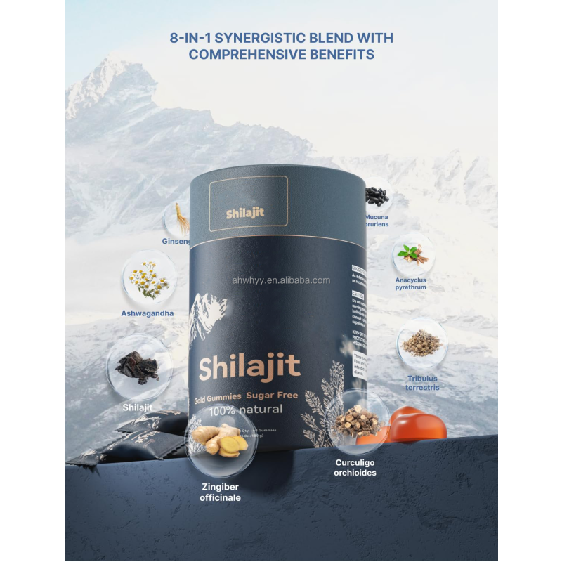 Pure Himalayan Shilajit Gummies for Adult Energy Boost Immune Support Herbal Supplements Shilajit Gummy