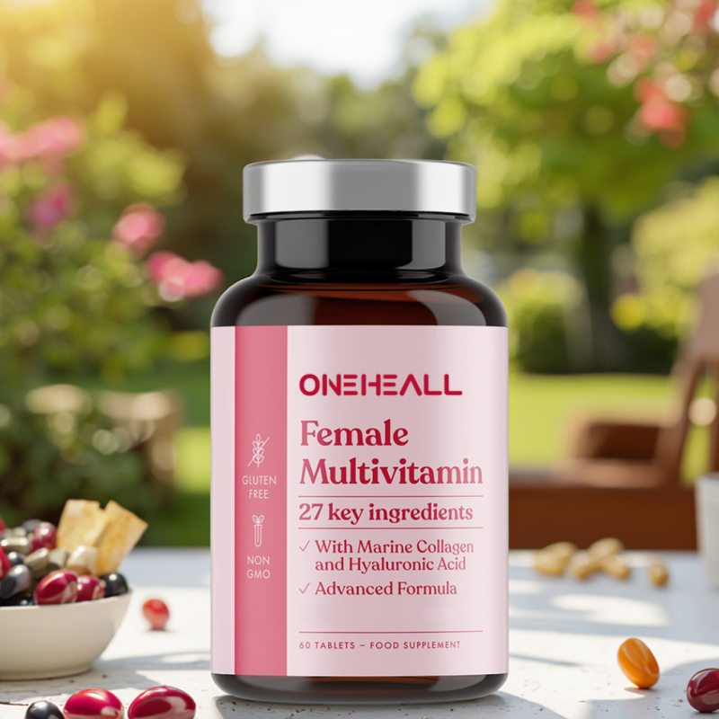 OEM Women's Tablet Vitamins Marine Collagen Hyaluronic Acid 27 Essential Immune System Support Vitamins Tablets