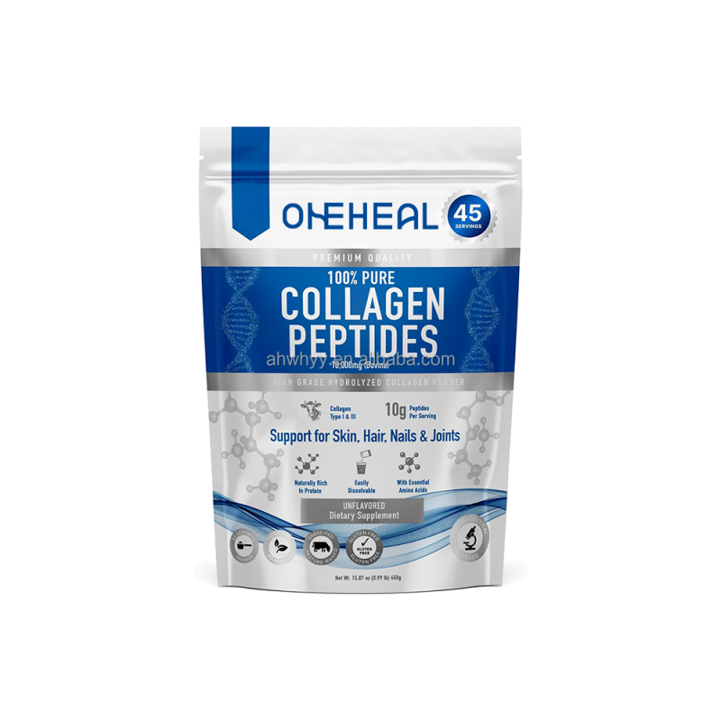 Health Hydrolyzed Collagen Peptides Powder High Protein Friendly Supports Skin Collagen Peptide Powder