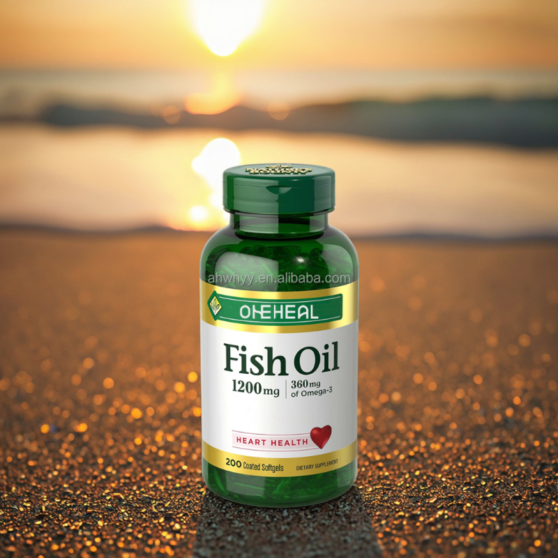 Healthy Heart Nature omega 3 Fish Oil Softgels Supplement Deep Sea High Potency omega 3 Fish Oil Softgel
