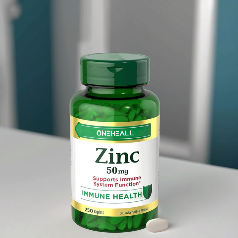 OEM/ODM Good Quality Zinc Tablets Energy Booster Vitamin Immune Support Supplement for Adults Antioxidant Vitamin Zinc Tablet