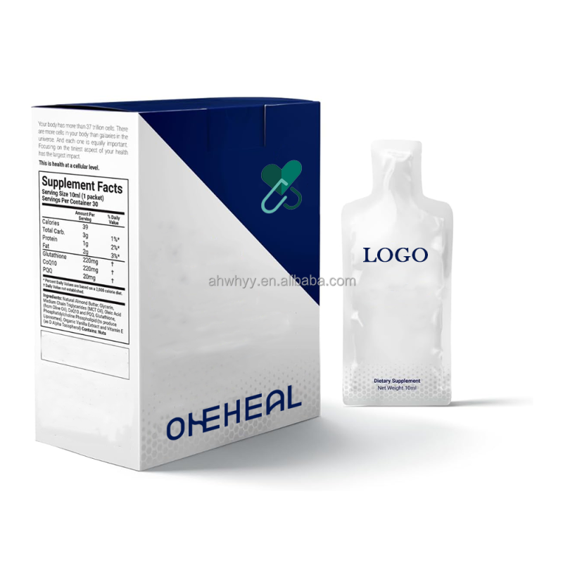 Food Manufacturer Sports Nutrition Energy Gel Performance Supplement Antioxidant PQQ  Coenzyme Q10 Nutraceutical Gel Energy