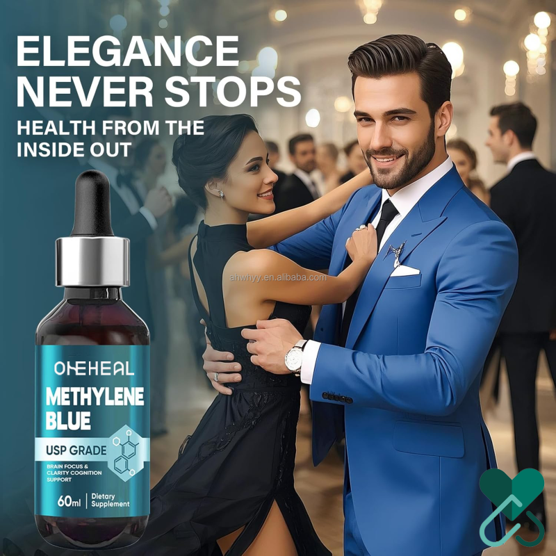 USP Grade Methylene Drops  Antioxidant Blue Formula Cellular Energy Mitochondrial Support Supplement Methylene Drops