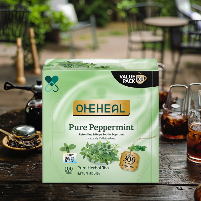 100% Natural Flavor Pure Peppermint Herbal Tea Wrapped Bags Fresh Minty Flavour Mint Herbal Tea