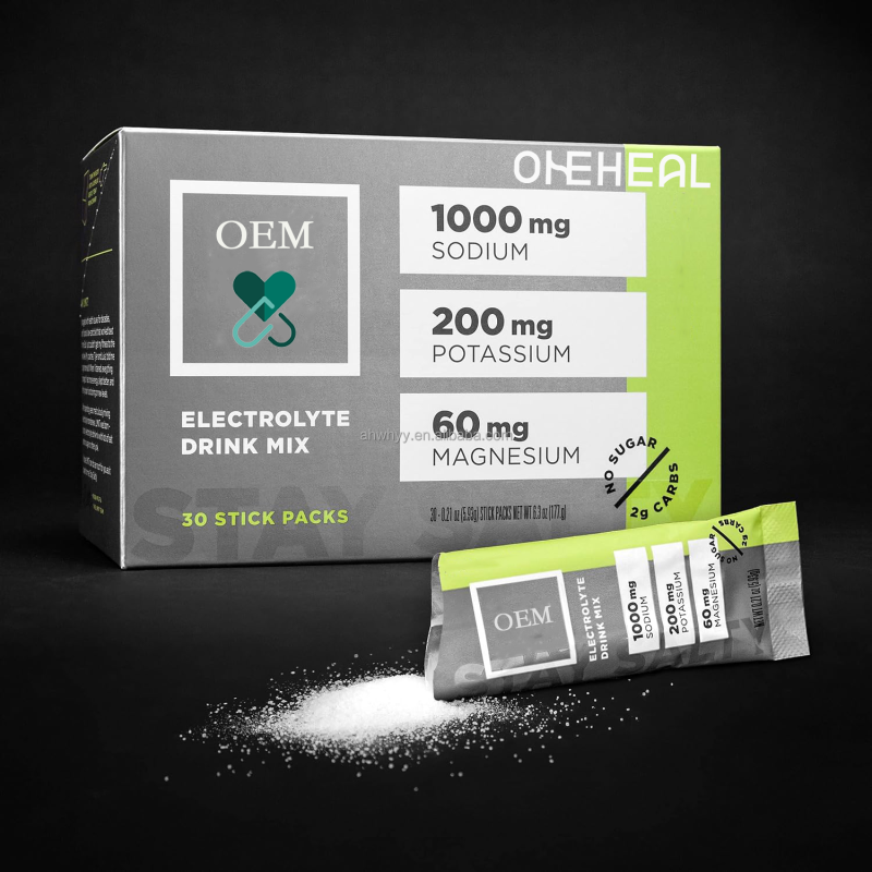 Vegan Electrolyte Hydration Powder Packets Sports Nutrition Supplement Electrolyte Powders