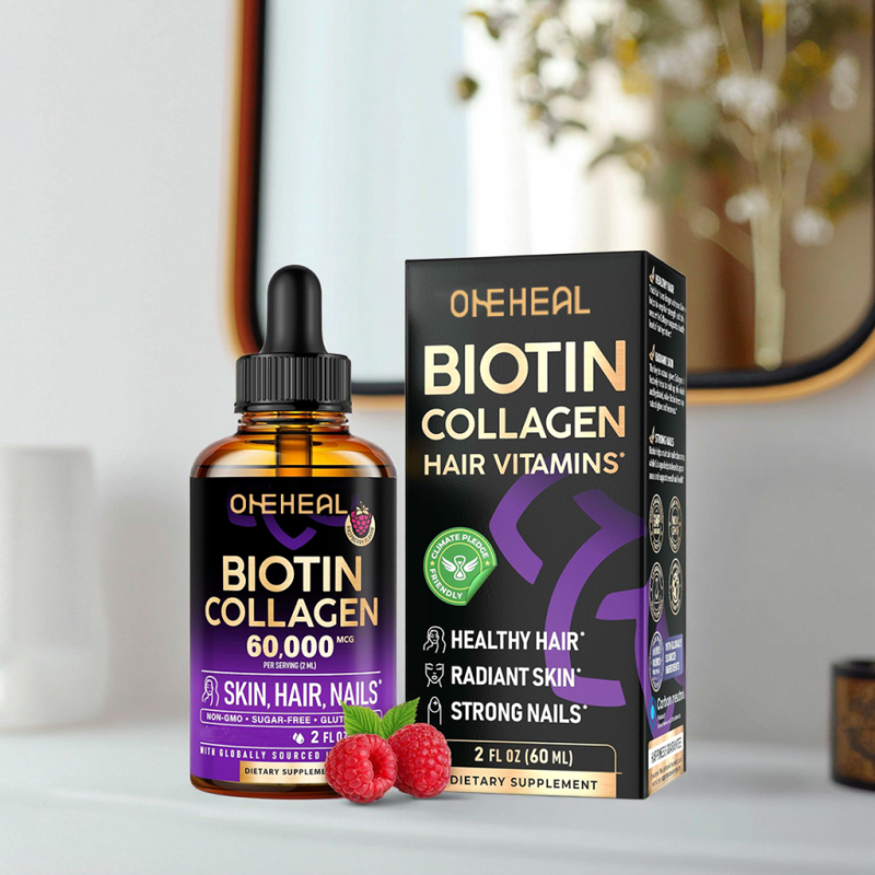 Wholesale Collagen Drops Extra Strength Private Label Health Liquid Biotin Collagen