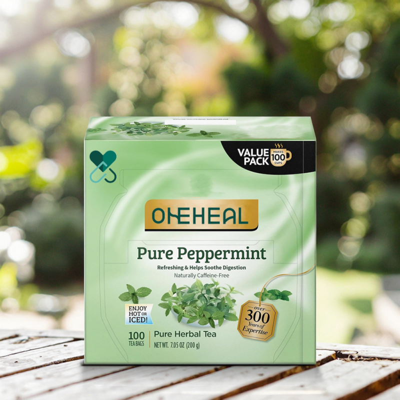 100% Natural Flavor Pure Peppermint Herbal Tea Wrapped Bags Fresh Minty Flavour Mint Herbal Tea