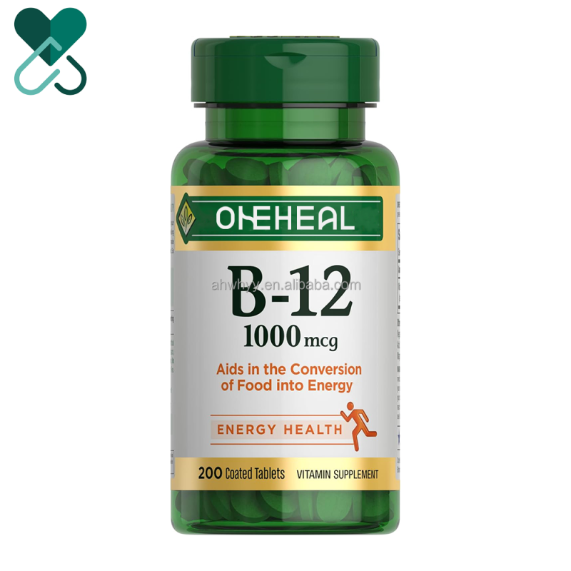 ODM OEM Vegan B12 Vitamins Supplement Tablet Customizable Vitamins for Health Boost B12 Tablets