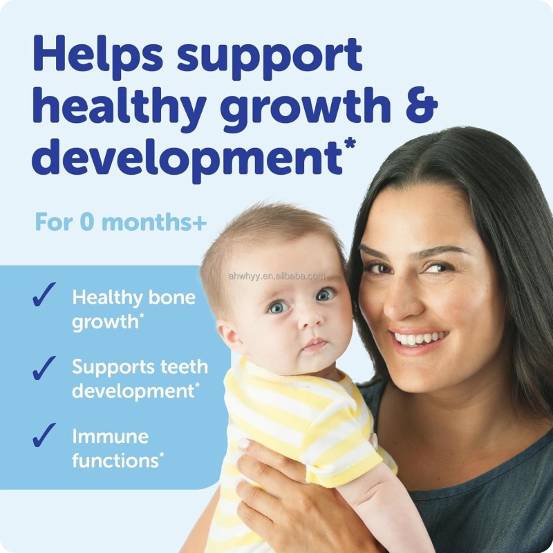 Organic Liquid Vitamin D3 Drops for Kids Immune Support Vitamin D Drop Factory Supply Vitamin D3 Drops