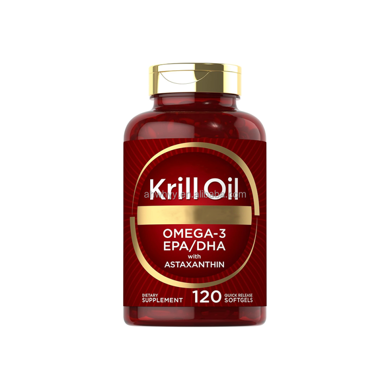 Krill Oil 2000mg Softgels Maximum Strength Omega-3 EPA DHA Astaxanthin Supplement Sourced Red Krill Oil