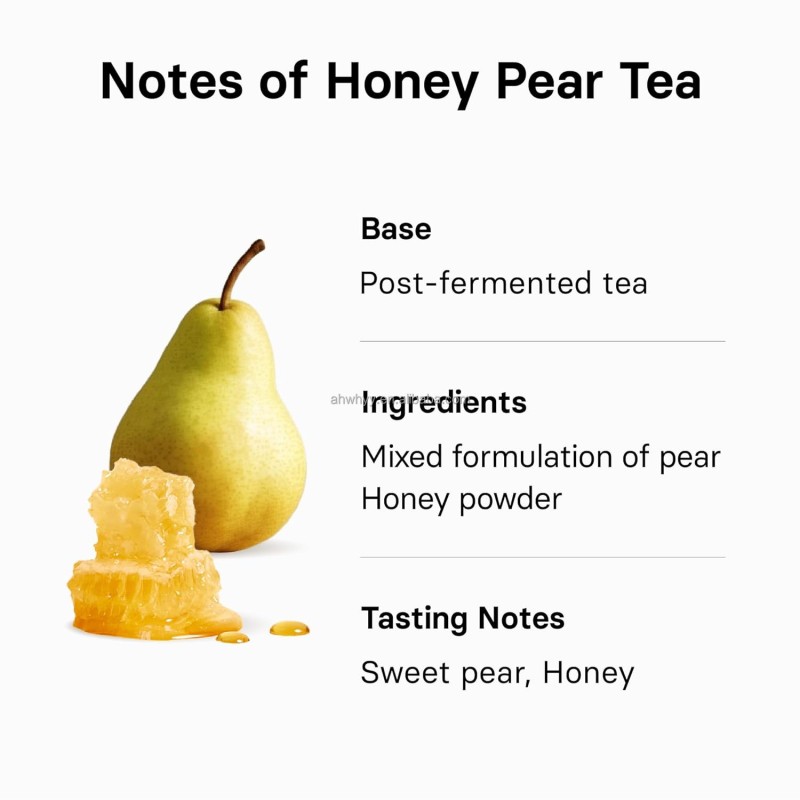 Honey Pear Tea Sweet Pear & Honey Flavor Premium Fruit Blend Health Tea Bags Blended Honey Pear Tea