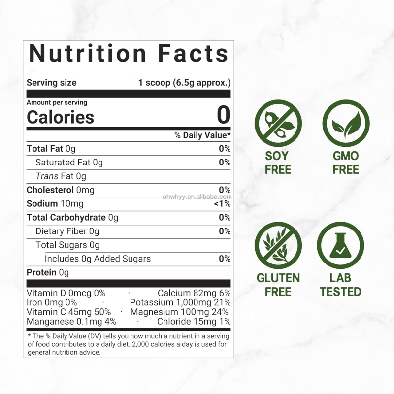 Electrolyte Powder Drink No Sugar Electrolytes Powder Hydration Supplement Drink Mix Sports Nutrition Electrolytes Powder