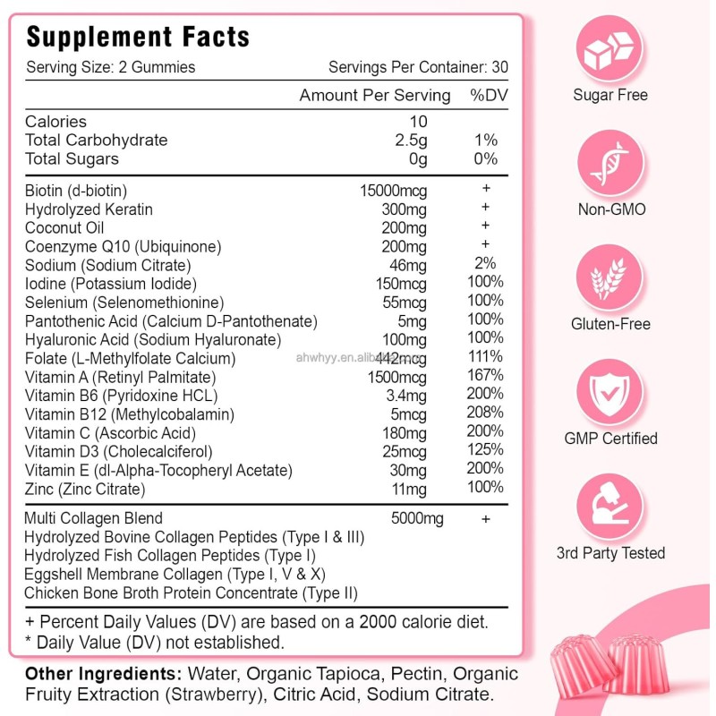 Collagen Gummies for Skin Whitening Effective and Delicious Supplement Beautiful Collagen Gummy Candies