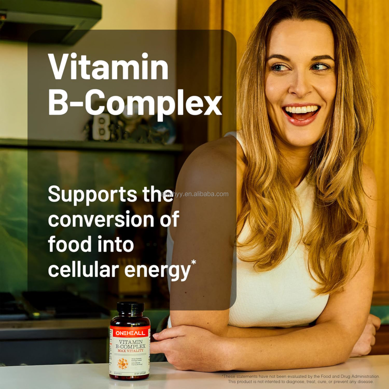 Vitamin B Complex Softgels for Adult Folic Acid Biotin B1 B12 for Cellular Growth Vitamin B- Complex Capsules Softgel