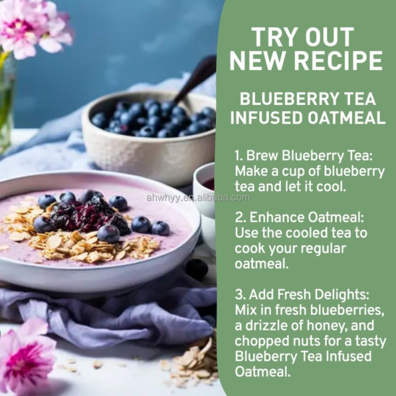 High Quality Handpick Wild Blueberry Herbal Tea Private Label Blueberry Flavor Fruit Premium True Blueberry Fruit Tea