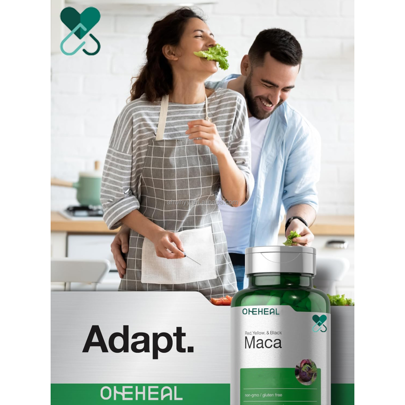 OEM Maca Roots Extract Capsules Vitality Boosts Reproductive Supplement Maca Capsule